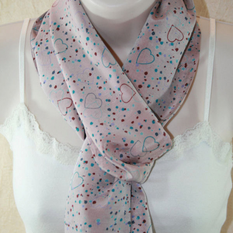 Dusky Pink Recycled Silk Scarf
