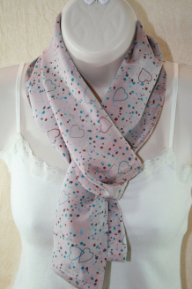 Dusky Pink Recycled Silk Scarf